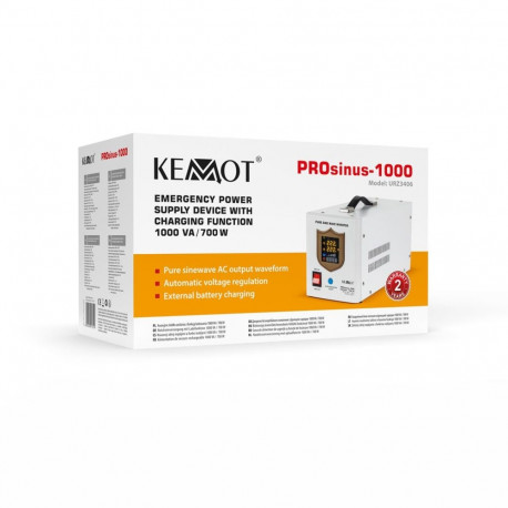 UPS - KEMOT PROsinus-1000 1000VA/700W 12V Pure Sine Wave Inverter