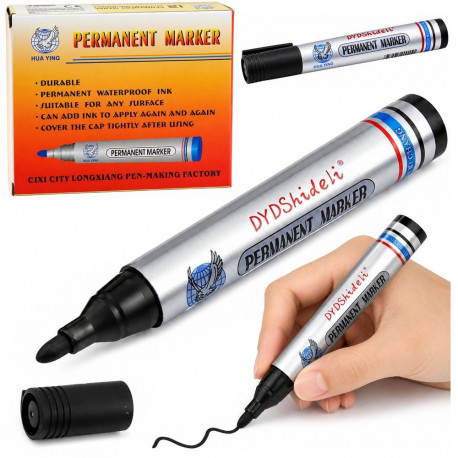 Veekindel püsimarker kaldotsaga, must