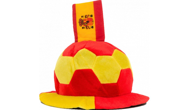 Football Hat with Spanish Flag Embellishment