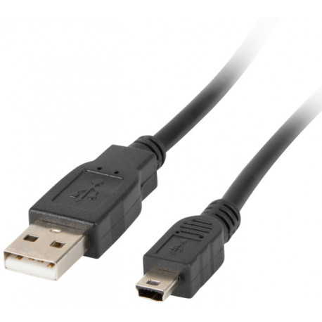 Lanberg kaabel MiniUSB (M) - USB-A (M) 30cm, must (AM-BM5P)