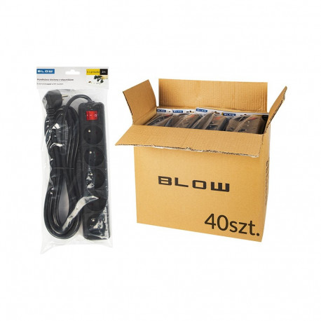 "98-573# võrgupikendusjuhe pr-570wsp 5-pesaga maandusega+lüliti 2m c (40 tk.)"