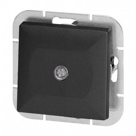 Łącznik schodowy p/t z podświeleniem Pearl, 10A, 250V, WP-5P/S, czarny (10 tk.)