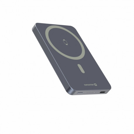 Swissten akupank FUSION MagSafe / Apple Watch 5000mAh, hõbedane (8595217495074)