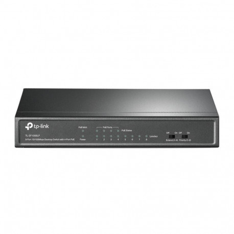 TP-Link Switch||TL-SF1008LP|Desktop/pedestal|8x10Base-T / 100Base-TX|PoE ports 4|TL-SF1008LP