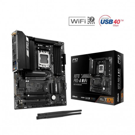 Asrock Mainboard||AMD X870|SAM5|ATX|Memory DDR5|Memory slots 4|X870PRO-AWIFI