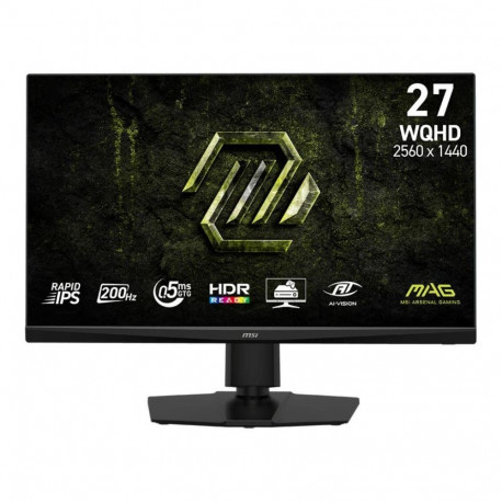 MSI LCD Monitor||27 "|2560 x 1440 pixels|Wide Quad HD|Native aspect ratio 16:9|LED|Flat|MAG272QPFE20
