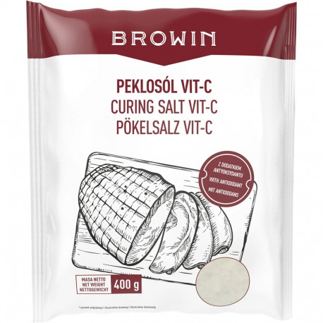 Browin Curing salt Vit-C 410020, 0.4kg, ilma ürtideta, universaalne liha jaoks