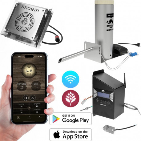 Browin dragON Smoking Set 330362, Wi-Fi, JET 1 LONG smoke generator, 230V, 1500W, IP31