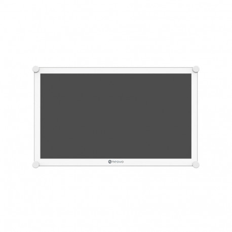 monitor DR-2202 21.5" IPS NeoV GLASS 9H IP65* 500CD/M2 1000:1 5MS DP HDMI VGA USB kõlaritega, valge