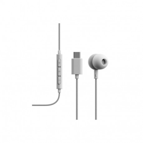 Sudio kõrvasisesed kõrvaklapid V3 USB-C mikrofoniga, hall-valged