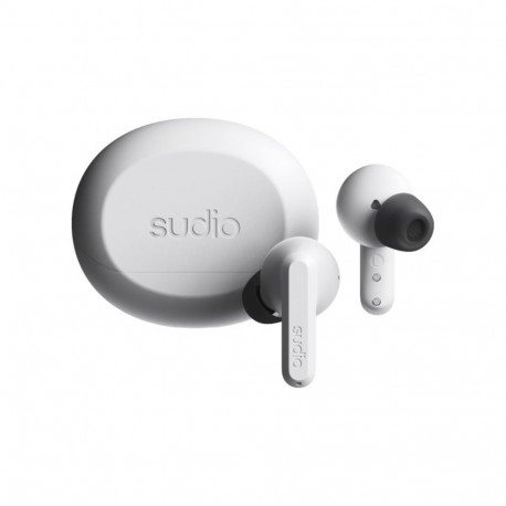Sudio kõrvasisesed juhtmevabad kõrvaklapid A3 Pro Bluetooth mikrofoniga mürasummutusega, uduvalge
