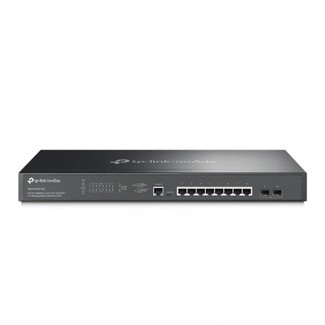 TP-Link Omada hallatav võrgulüliti L2+ 8 pordi 2.5GBASE-T ja 2 pordi 10GE SFP+ ning 8 pordi PoE+-ga
