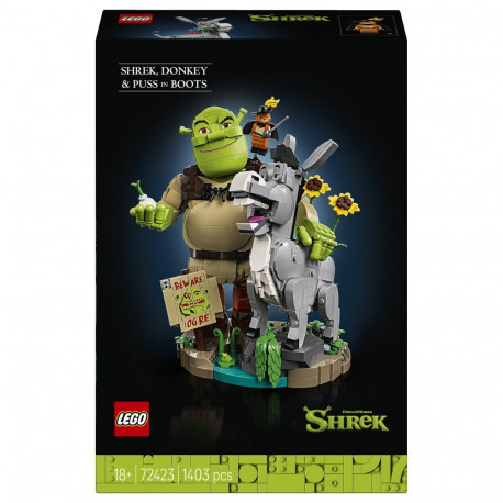 LEGO 72423 Shrek, Eesel ja Saabastega Kass