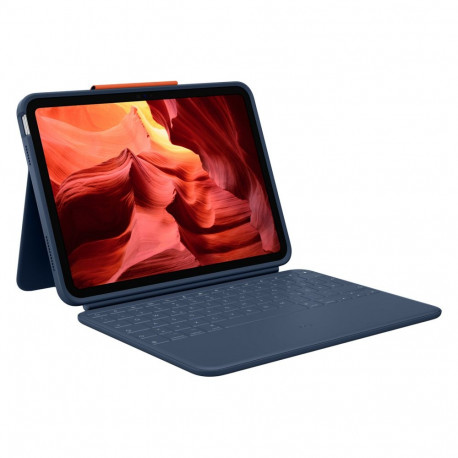Logitech Rugged Combo 4 iPad 10. põlvkonna jaoks, klassikaline sinine (FRA)