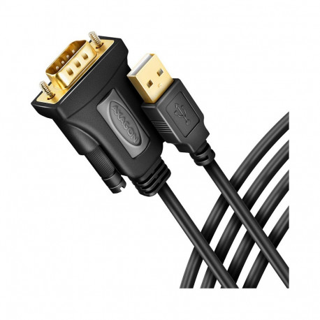 AXAGON adapterkaabel ADS-1PQN, RS-232 COM-port USB 2.0-le, FT232RL-kiip