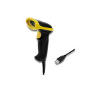 Qoltec 50867 Laser reader 1D | 2D | USB | Black
