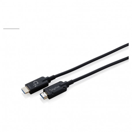 DIGITUS HDMI AOC kiudoptiline kaabel UHD 8K 20m, soomustatud, must