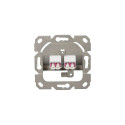 "Fiber Faceplate with 2 LC-Duplex Adapters, multi-mode"