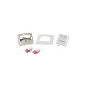 "Fiber Faceplate with 2 LC-Duplex Adapters, multi-mode"