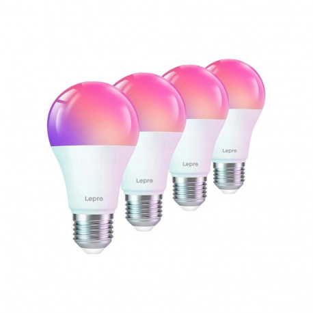LEPRO B1-EU-4 E27 Wi-Fi LED Bulbs, 4-Pack