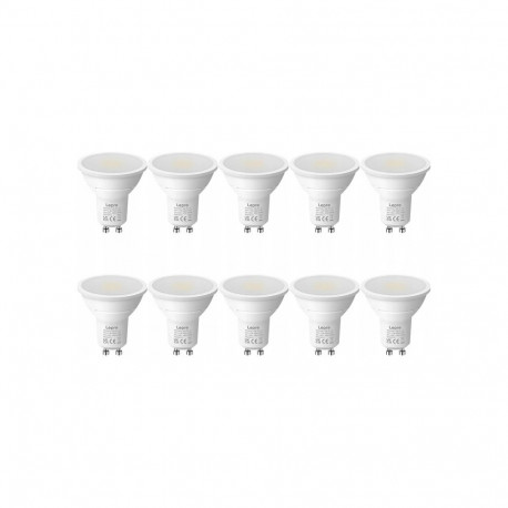 LEPRO 200081-DW-EU-10 GU10 LED Bulb, 4.5W, 345 lm, 6500K, 100°, 10 pcs.