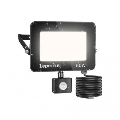 LEPRO 340006-DW-EU 50W 5000K IP65 LED Floodlight with Motion Sensor