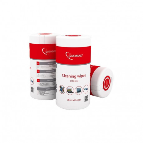 Gembird CK-WW100-01 Cleaning wipes, 100 pcs, LCD and TFT Screens