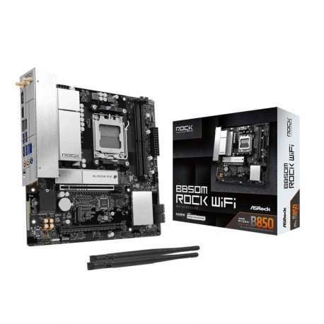 Asrock Mainboard||AMD B850|Socket AM5|micro ATX|RAM DDR5-SDRAM|2xSlots|Wi-Fi Yes|Bluetooth Yes|1xNum