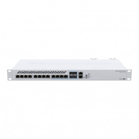 Mikrotik Cloud Router Switch 312-4C+8XG-RM with RouterOS L5, 1U rackmount Enclosure