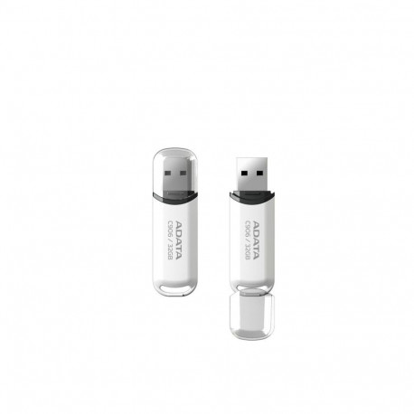 ADATA MEMORY DRIVE FLASH USB2 32GB/WHITE AC906-32G-RWH