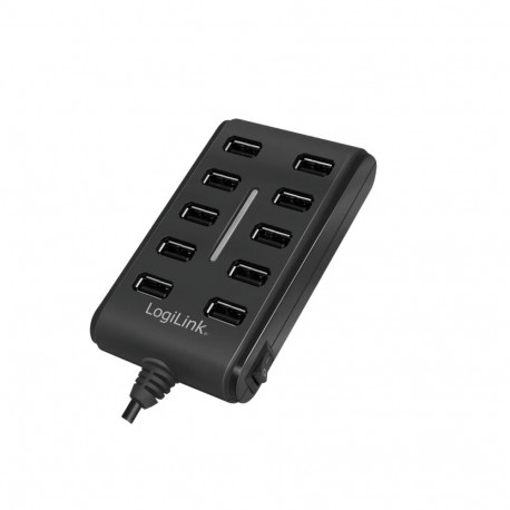 Logilink UA0125 USB Hub 10-Port USB2.0 with power adapter 3.5A, |