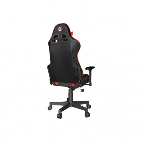GEMBIRD Gaming chair SCORPION black mesh red skin accents