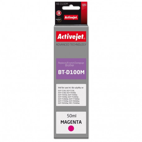 Ink Cartridge - Activejet AB-D100M 50 ml Magenta