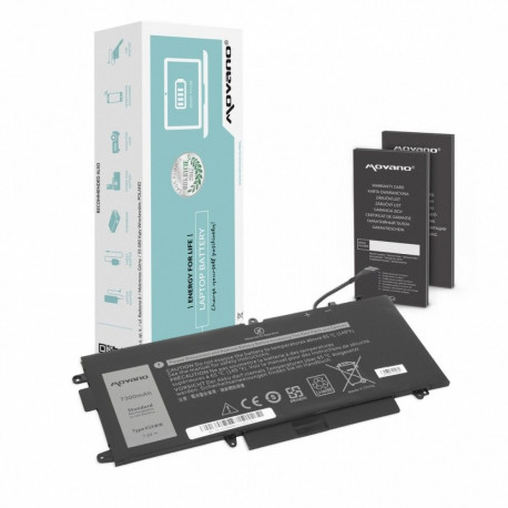 Battery K5XWW for Dell Latitude 5289 7390 2-in-1 - 7300 mAh (55 Wh)