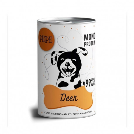 PAKA ZWIERZAKA PEPE Venison mono - wet dog food - 400g