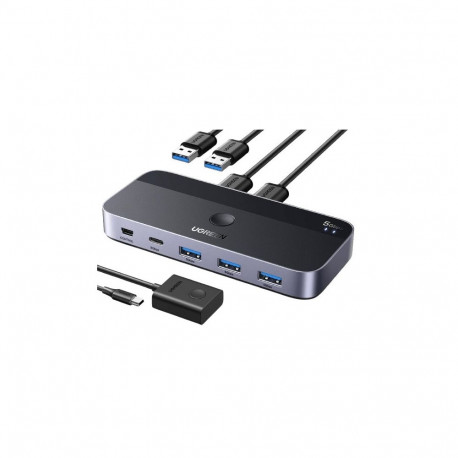 Ugreen USB 3.0 lüliti CM662, 2×4 väljundit, must