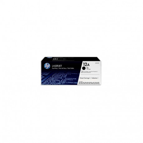 HP 12A 2-pack Black Original LaserJet Toner Cartridges