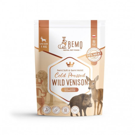 BEMO kuiv koeratoit külmpressitud metsahirvelihaga 1kg