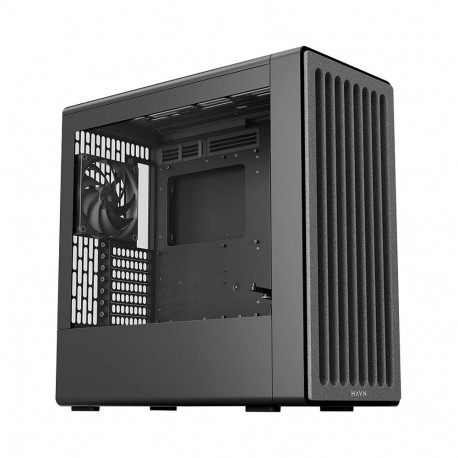 HAVN arvutikorpus BF 360 Flow, Midi-Tower, E-ATX, karastatud klaas, must