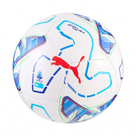 Piłka nożna Puma Stellar Serie A Mini biało-niebieska 85166 01 Mini