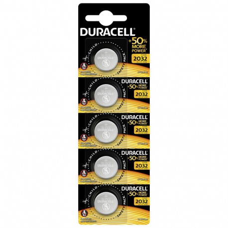 DURACELL BATTERY LITHIUM DL2032 HSDC BL*5