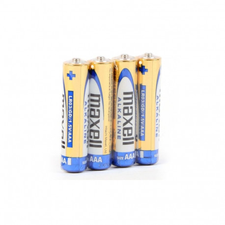 MAXELL BATTERY ALKALINE LR03/AAA SHRINK*4SZT [790233.04.CN]