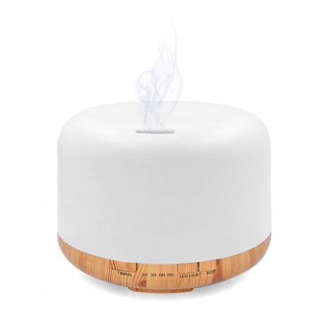 PLATINET AROMA DIFFUSER HUMIDIFIER with RGBW MILKY WOOD BASE [44255]