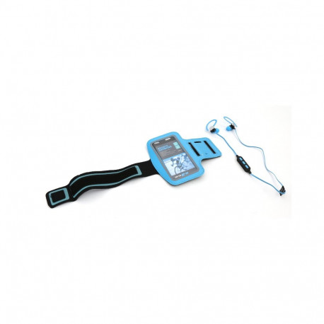 PLATINET BLUETOOTH EARPHONES SPORT + ARMBAND PM1075 BLUE [43676]