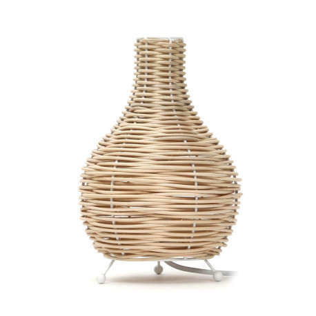 PLATINET TABLE RATTAN LAMP LIGHT BROWN S SHAPE MALE [45755]