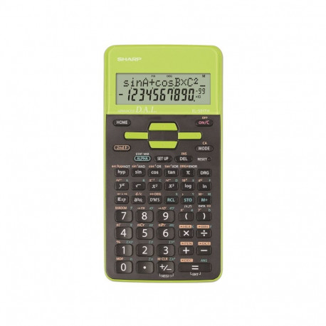 SHARP CALCULATOR SCIENTIFIC BOX GREEN EL531THGR