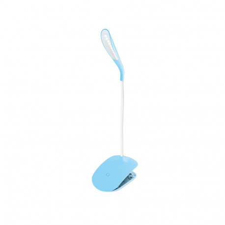 PLATINET DESK LAMP 3W FLEXIBLE WITH CLIP BLUE