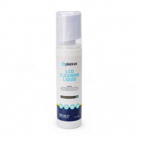 PLATINET LCD CLEANING LIQUID + MICROFIBER 125ML + 15x15CM PFS-PCK06 [46121]