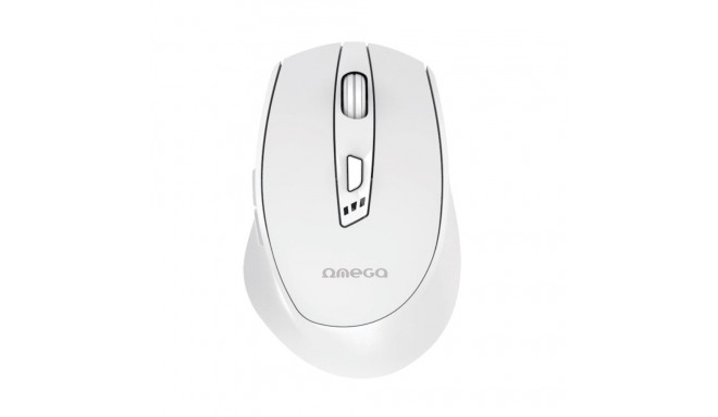 OMEGA MOUSE WIRELESS SILENT RECHARGEABLE TYPE C WHITE [46036]