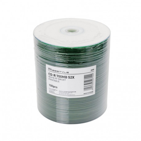 FREESTYLE CD-R 700MB 52X WHITE FF INKJET PRINT. SP*100 [40714]